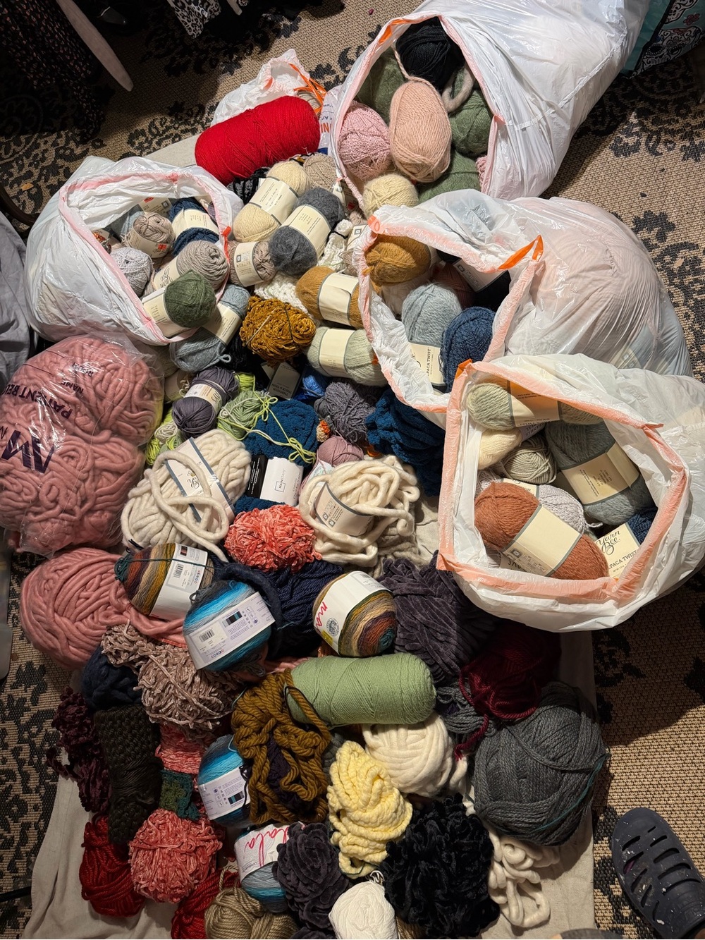Assorted Multi-Color Yarn Bundle for Home Crafts